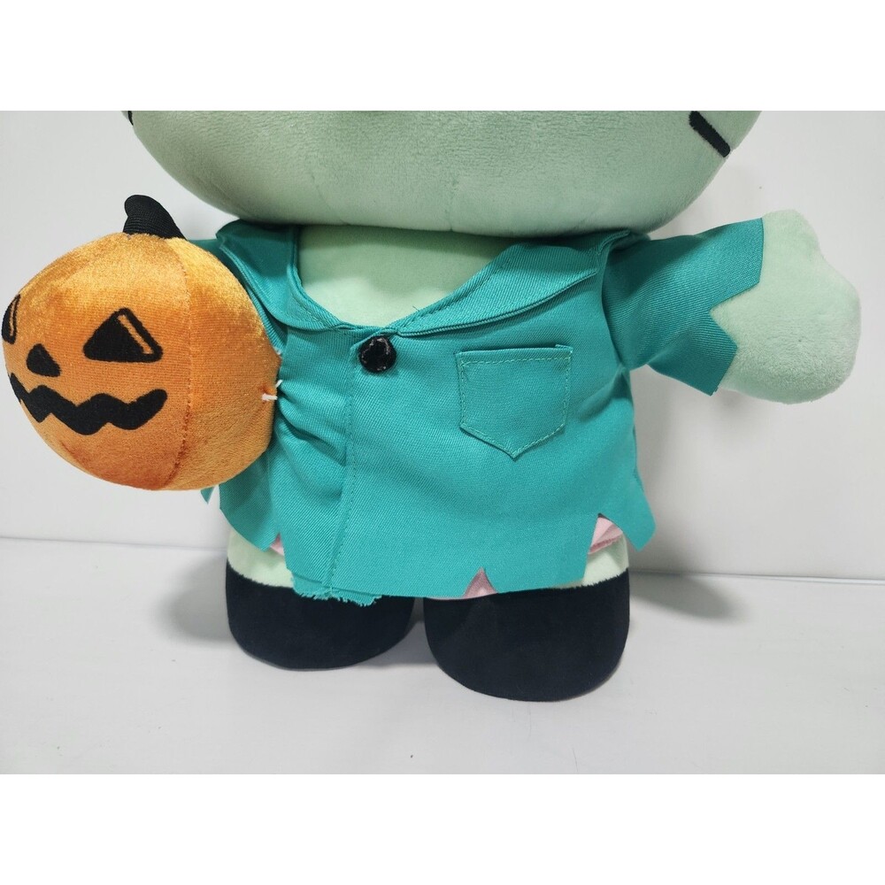 Hello Kitty Frankenstein Monster Halloween 17” Greeter Plush Pumpkin - Picture 2 of 10